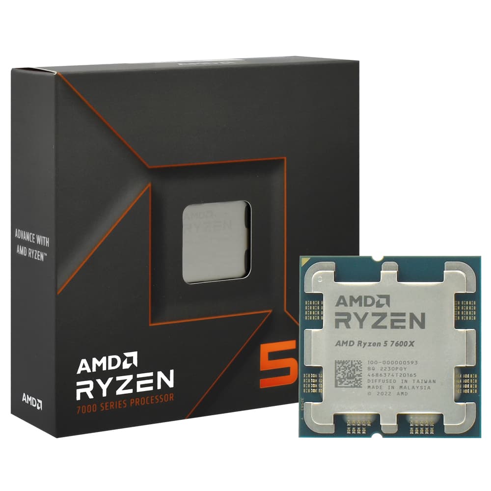 PROCESSADOR AMD RYZEN 5 7600X SOCKET AM5 / 4.7GHZ / 38MB