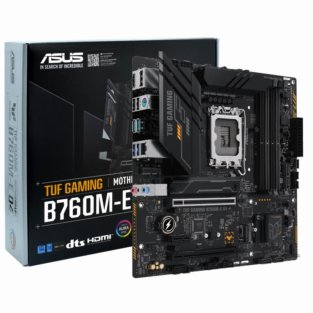 PLACA MÃE ASUS TUF GAMING B760M-E D4 SOCKET LGA 1700 / DDR4
